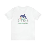 Vert Der Ferk? Dolphin on a bike T-Shirt