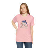 Vert Der Ferk? Dolphin on a bike T-Shirt