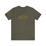 Gold UFO Cave Painting T-Shirt (1)