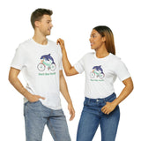 Vert Der Ferk? Dolphin on a bike T-Shirt