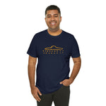 Gold UFO Cave Painting T-Shirt (1)