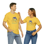 Vert Der Ferk? Dolphin on a bike T-Shirt