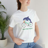 Vert Der Ferk? Dolphin on a bike T-Shirt