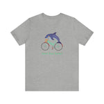 Vert Der Ferk? Dolphin on a bike T-Shirt