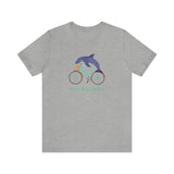 Vert Der Ferk? Dolphin on a bike T-Shirt