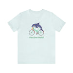 Vert Der Ferk? Dolphin on a bike T-Shirt