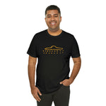 Gold UFO Cave Painting T-Shirt (1)