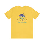 Vert Der Ferk? Dolphin on a bike T-Shirt