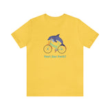 Vert Der Ferk? Dolphin on a bike T-Shirt