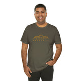 Gold UFO Cave Painting T-Shirt (1)