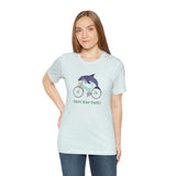 Vert Der Ferk? Dolphin on a bike T-Shirt