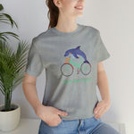 Vert Der Ferk? Dolphin on a bike T-Shirt