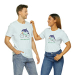 Vert Der Ferk? Dolphin on a bike T-Shirt