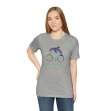 Vert Der Ferk? Dolphin on a bike T-Shirt